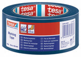 Tesa flex® - advarselstape - blå - 33m - 50mm