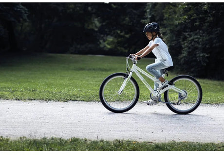 Abus cykelhjelm youn-i 2.0 - med lys til børn, teenagere og unge voksne - til piger og drenge - grå, str. m
