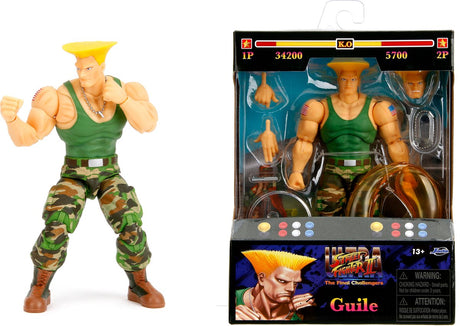 Jada Toys Ultra Street Fighter II: The Final Challengers Action Figur 1 12 Guile 15 cm Action Figur