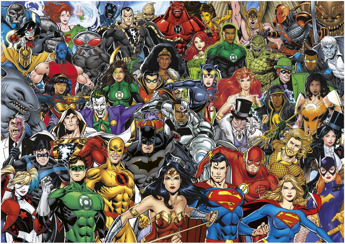 Educa puslespil justice league dc comics 1000 brikker puslespil.
