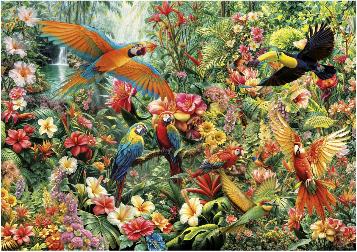 Educa puslespil amazon birds - 2000 brikker puslespil voksne.