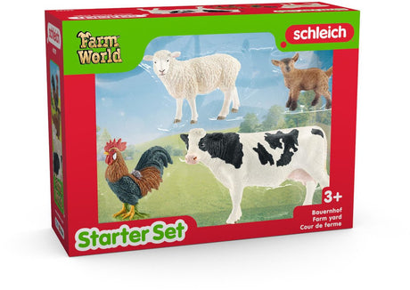 Schleich – gårdverden – husdyrsæt – 4 figurer – 3+