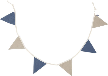 Jollein vlaggenlijn - 200x17cm - jeans blue olive green