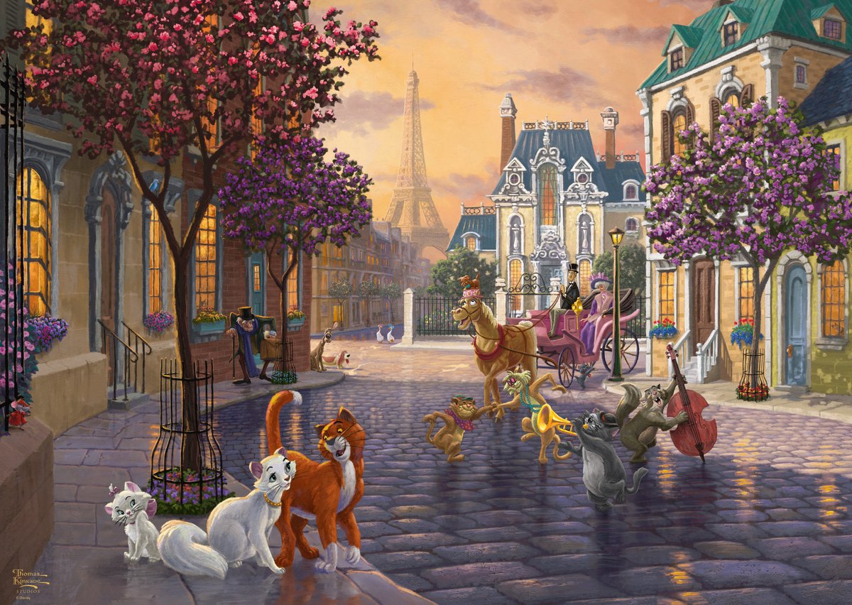Schmidt puslespil Disney the Aristocats 1000 brikker i premium kvalitet.