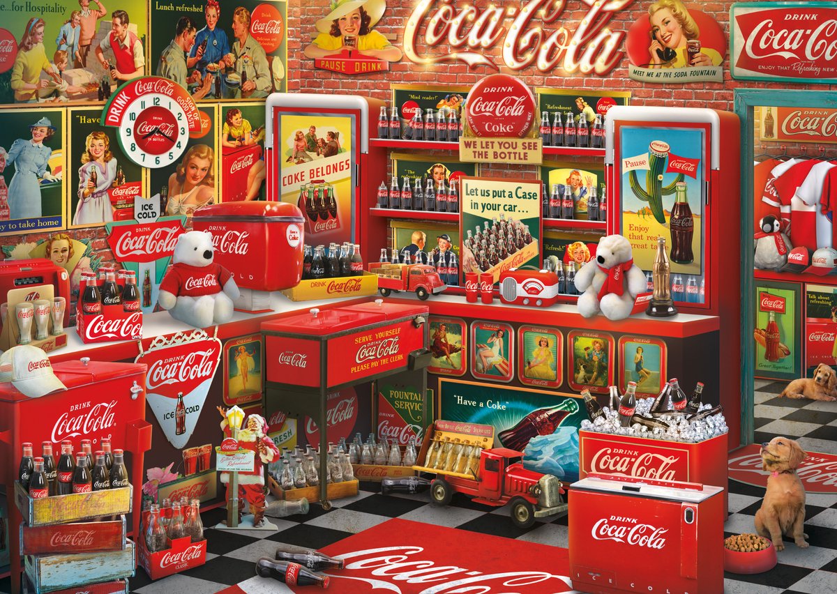 Schmidt puslespil coca cola nostalgi 1000 brikker klassisk.