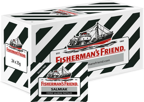 Fisherman's friend Fisherman's friend salmiak sukkerfri sort (24x 25gr)
