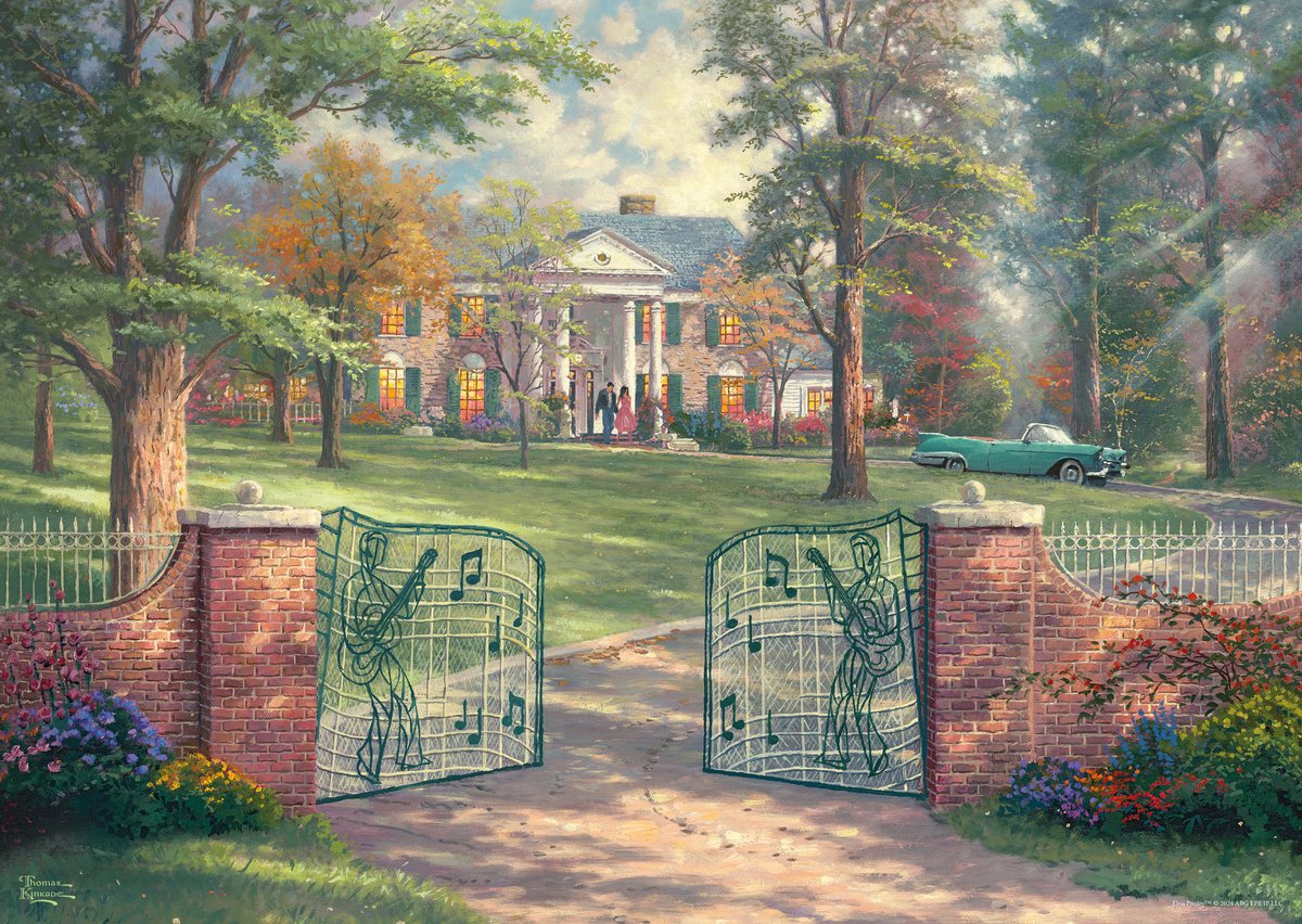 Schmidt puslespil Graceland 50-års jubilæum 1000 brikker puslespil.