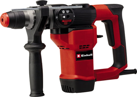 Einhell elektrisk hammerboremaskine TC-RH 28 3f - 1600 W - antal slag 4.600 min - 3,5 år - SDS-Plus - 3 funktioner: borehammerboring mejsling med mejsellås - inkl. transport- og opbevaringskuffert