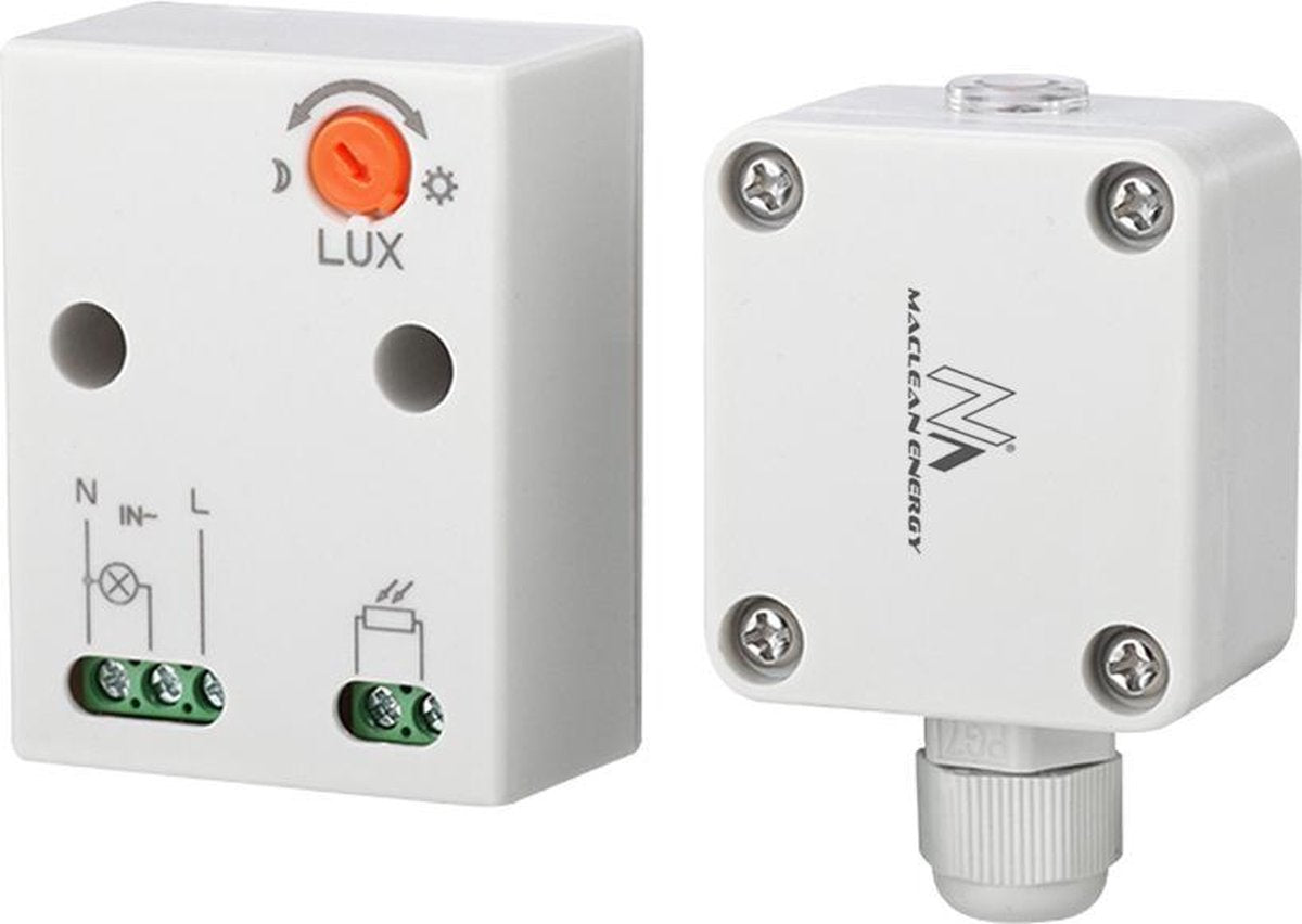 Maclean mce35 - skumringsafbryder med ekstern sensor max 3450w
