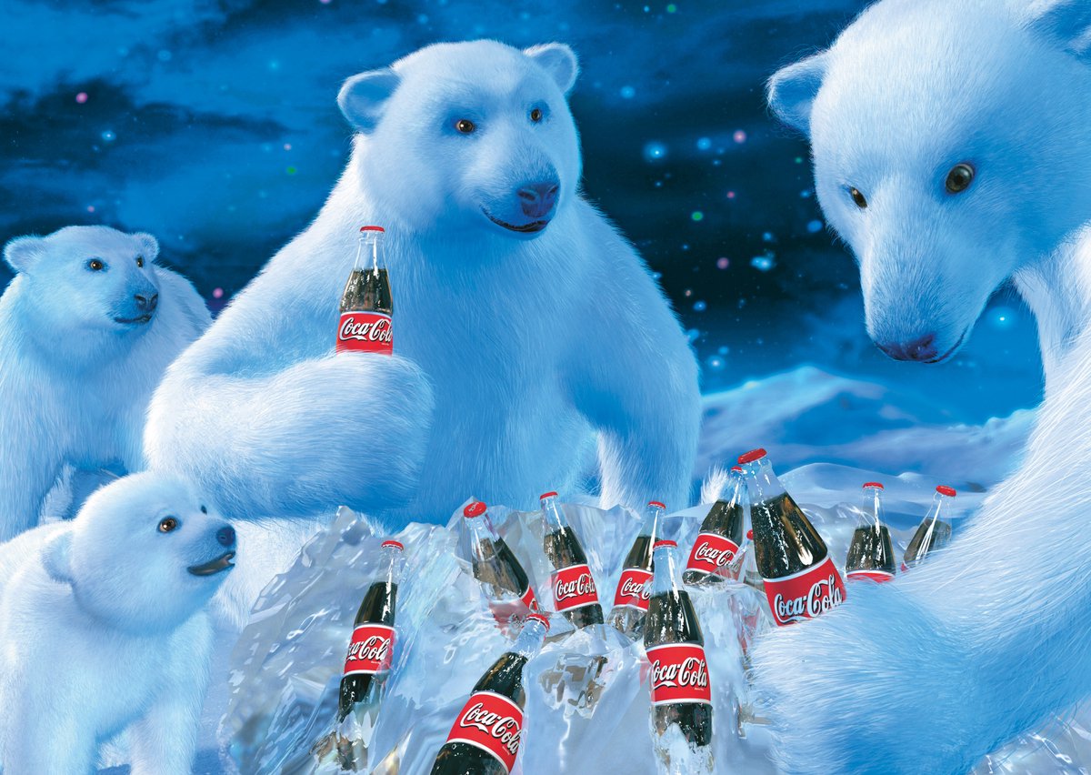 Schmidt puslespil coca cola isbjørne - 1000 brikker - puslespil.
