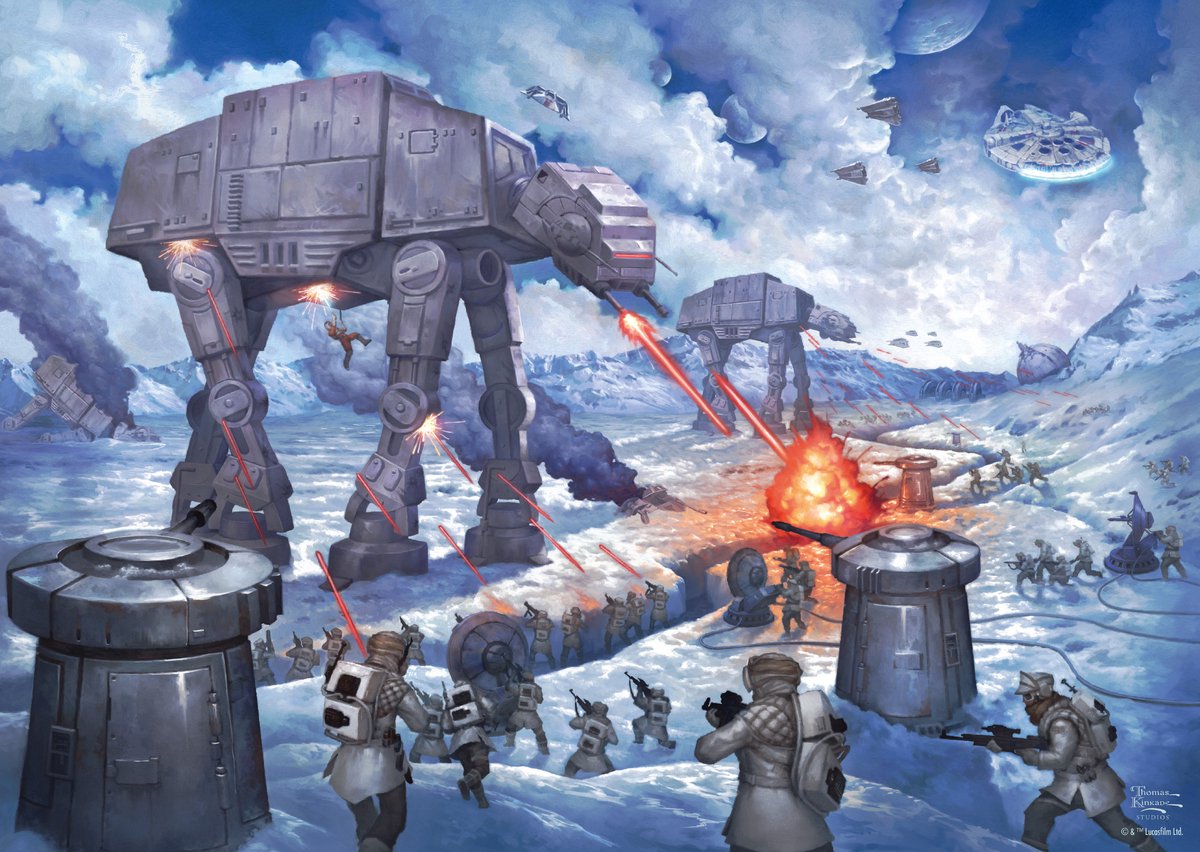 Schmidt star wars puslespil Battle of Hoth 1000 stykker pap.