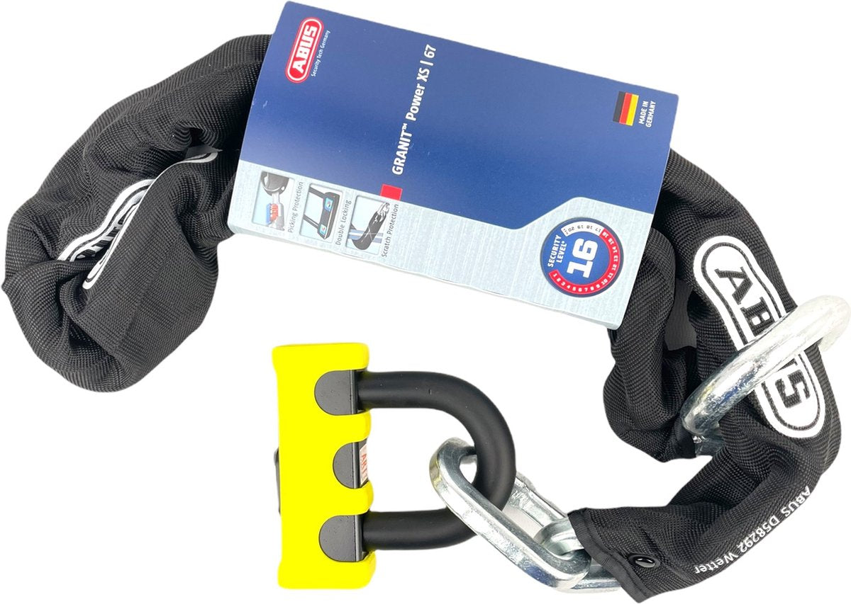 Abus Granit Power XS Chain Lock - 120 cm - Sort