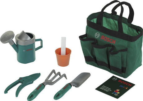 Klein toys bosch garden 6-delt havetaske - legetøj - inkl. diverse havetilbehør - grøn