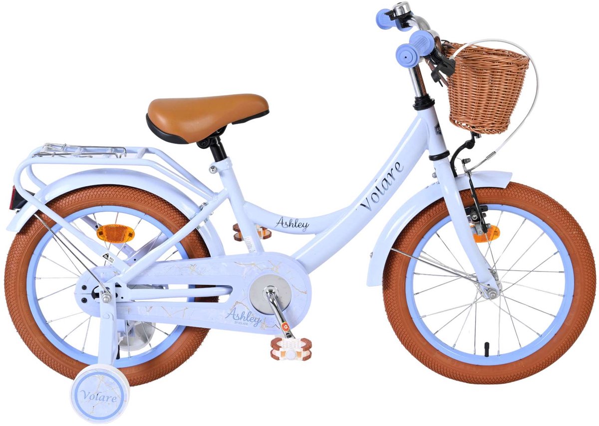 Volare ashley børnecykel - piger - 16 tommer - pastelblå