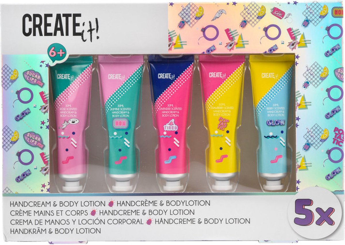 Opret det! poptastic håndcreme bodylotion 5-pak