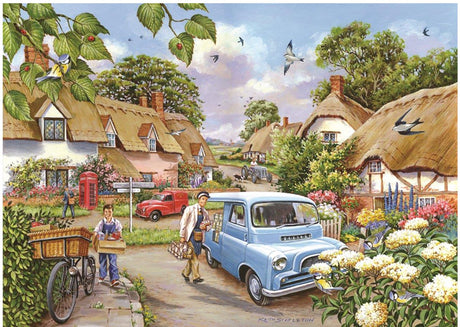 House of puzzles puslespil morgenfriske 500 xl puslespilsbrikker.