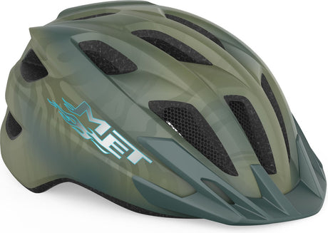 Med crackerjack mips cykelhjelm drenge piger - cykelhjelm børn - størrelse unisize (52-57cm) - grøn mat