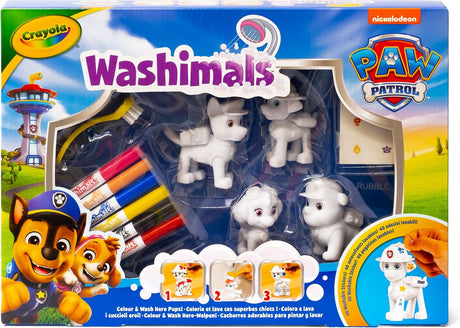 Crayola - washimals - hobbypakke - potepatrulje - aktivitetssæt med 4 hvalpe