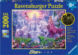 Ravensburger puslespil magisk enhjørning nat - puslespil - 200 brikker
