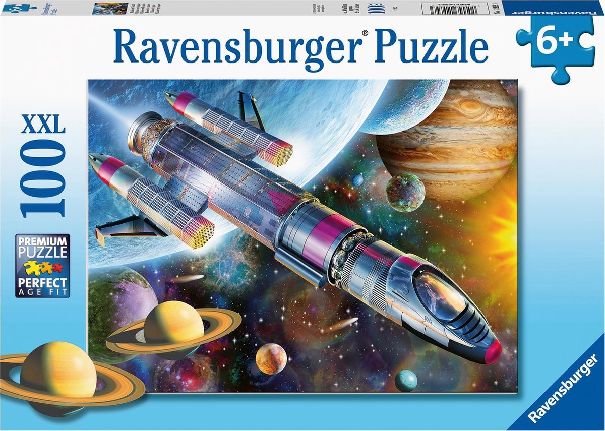 Ravensburger puslespil mission i rummet - puslespil - 100 brikker