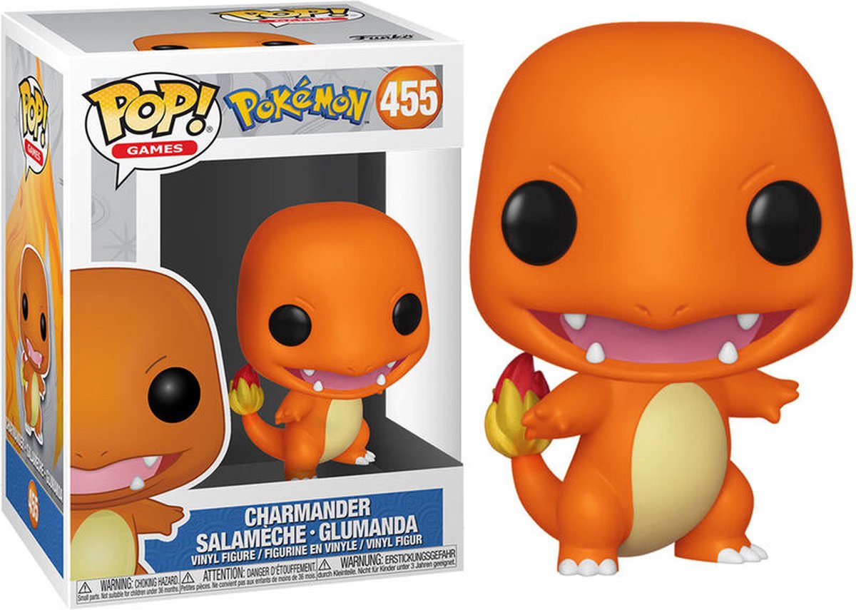 Funko pop spil: pokémon - charmander - pop #455