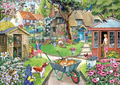 House of puzzles puslespil blomstrer i dejlige 500 xl stykker blomster.
