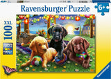 Ravensburger puslespil hundepicnic - puslespil - 100 brikker