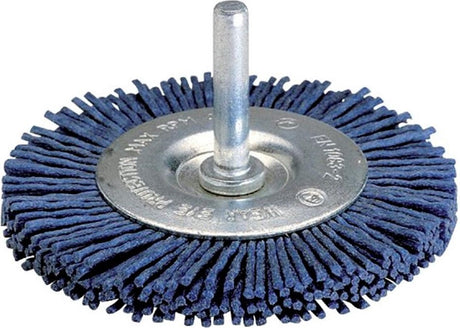 Wolfcraft - nylon stålskivebørste til boremaskine - blød ø 75 mm - nylonbørste - 2726000