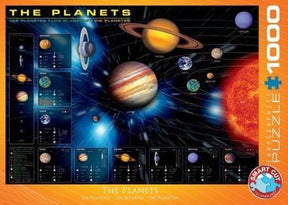Eurographics - planeterne - 1000 brikker 68×48cm (b×h) - puslespil