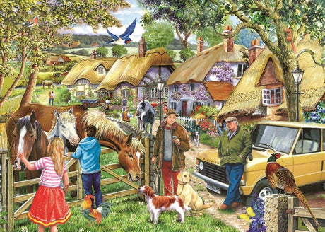House of puzzles heste og hunde puslespil 500 xl brikker