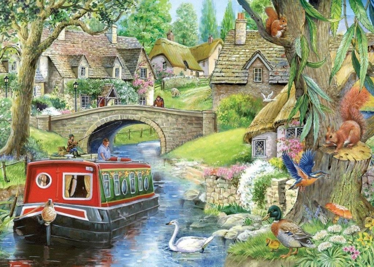 House of puzzles legpuzzel landschap - 250 xl stukjes - take it easy.