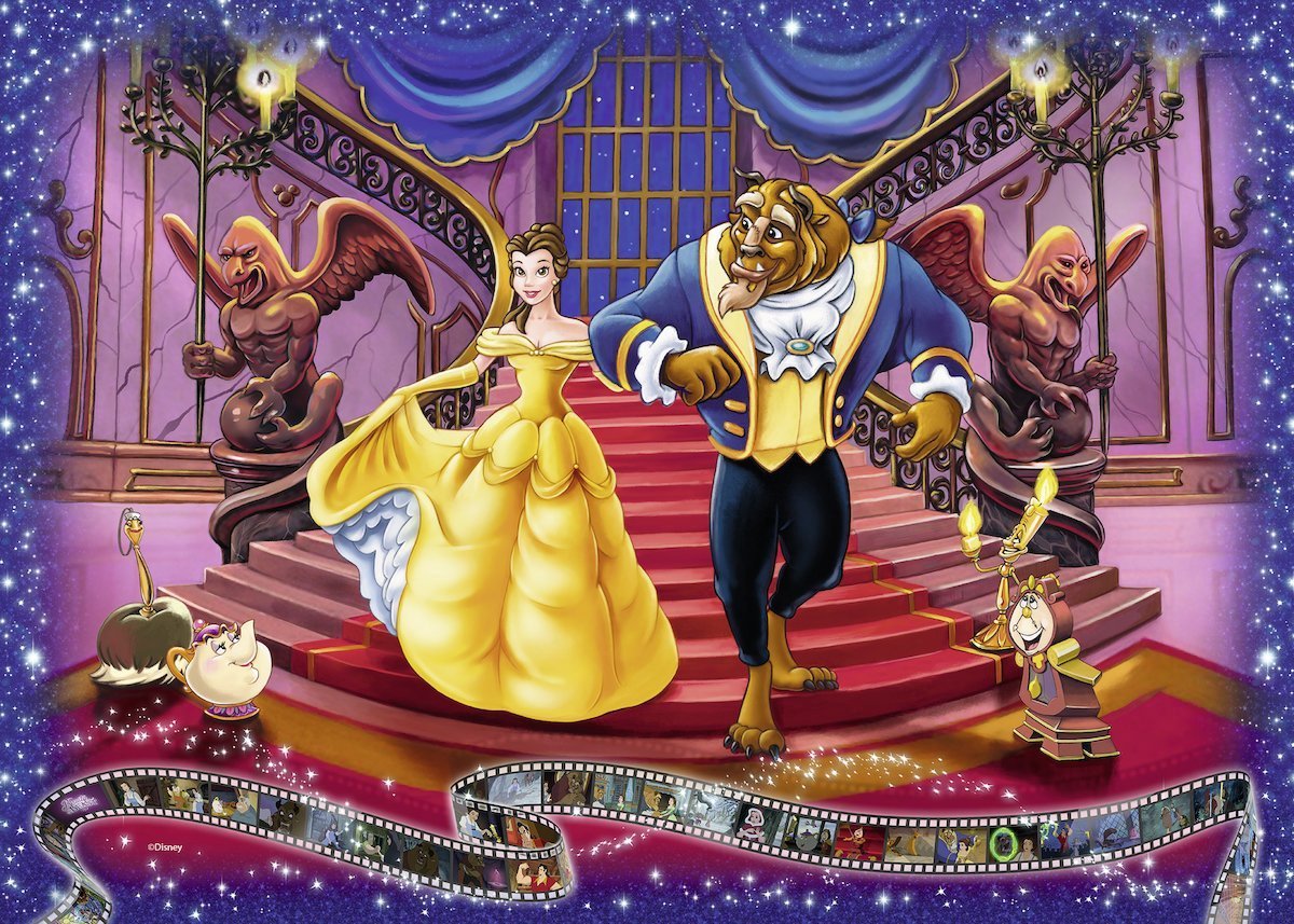Ravensburger puslespil disney skønheden og udyret - 1000 brikker puslespil.