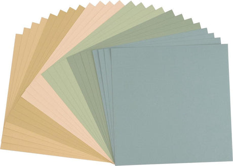 Florence vaessen creative cardstock - multipack strand - 30,5 x 30,5 cm - 24 vellen - textuur - 216 g