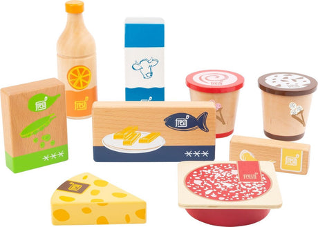 Lille fod - legemad i træ kolde og frosne produkter, 9 stk.