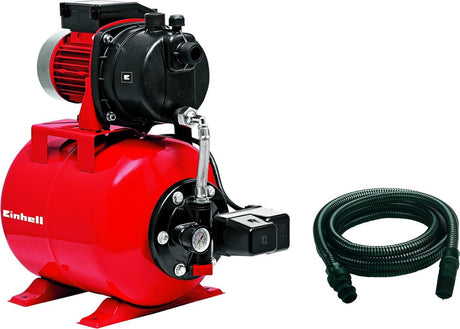 Einhell elektrisk trykpumpe GC-WW 6538 sæt - 650 W - 3800 l h - 3,6 bar - trykbeholder kapacitet: 20 l - max. hoved: 36 m