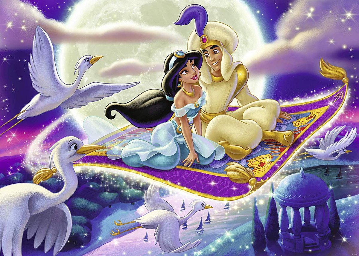 Ravensburger puslespil disney - aladdin - 1000 brikker.