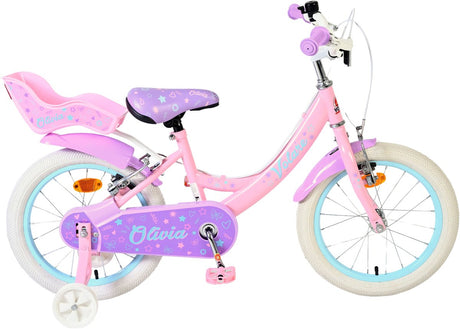 Volare olivia børnecykel - piger - 16 tommer - pink - to håndbremser