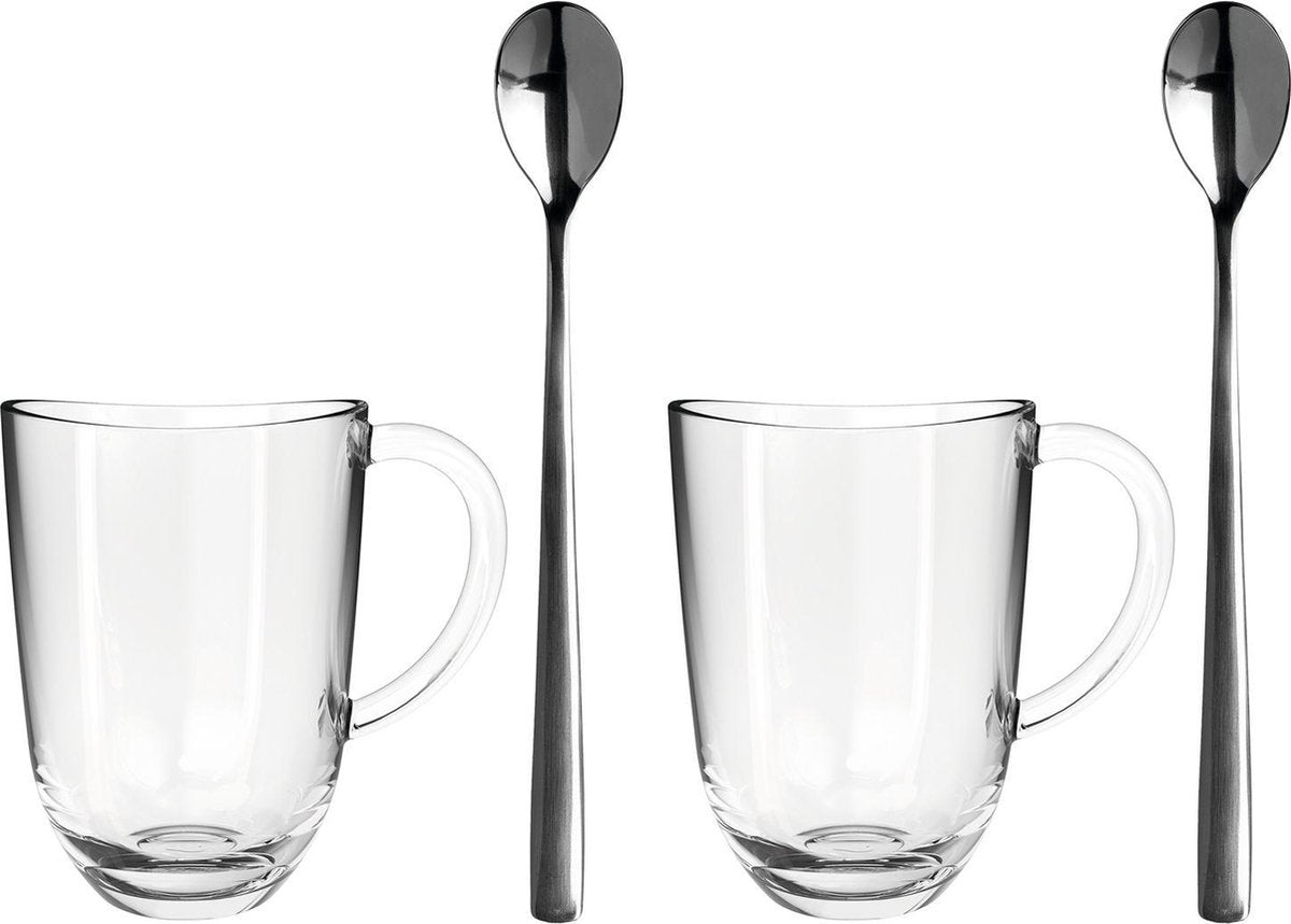 Leonardo Napoli latte macchiato sæt 380ml - 4 dele