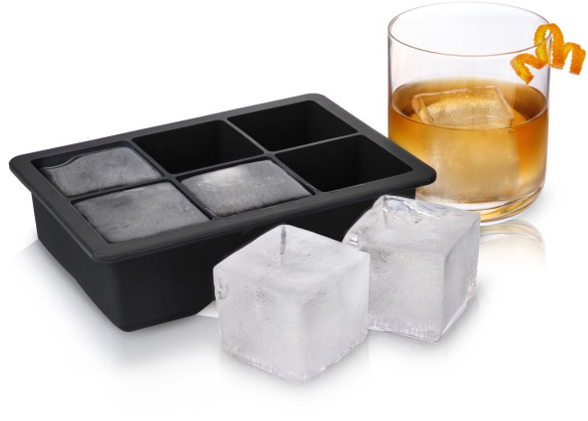 Innovine ™ silikone isblokform med låg til 6 isblokke á 5x5x5cm
