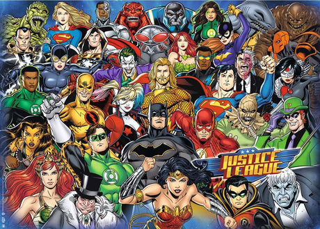 Ravensburger puslespil udfordring - dc comics - justice league - 1000 brikker.