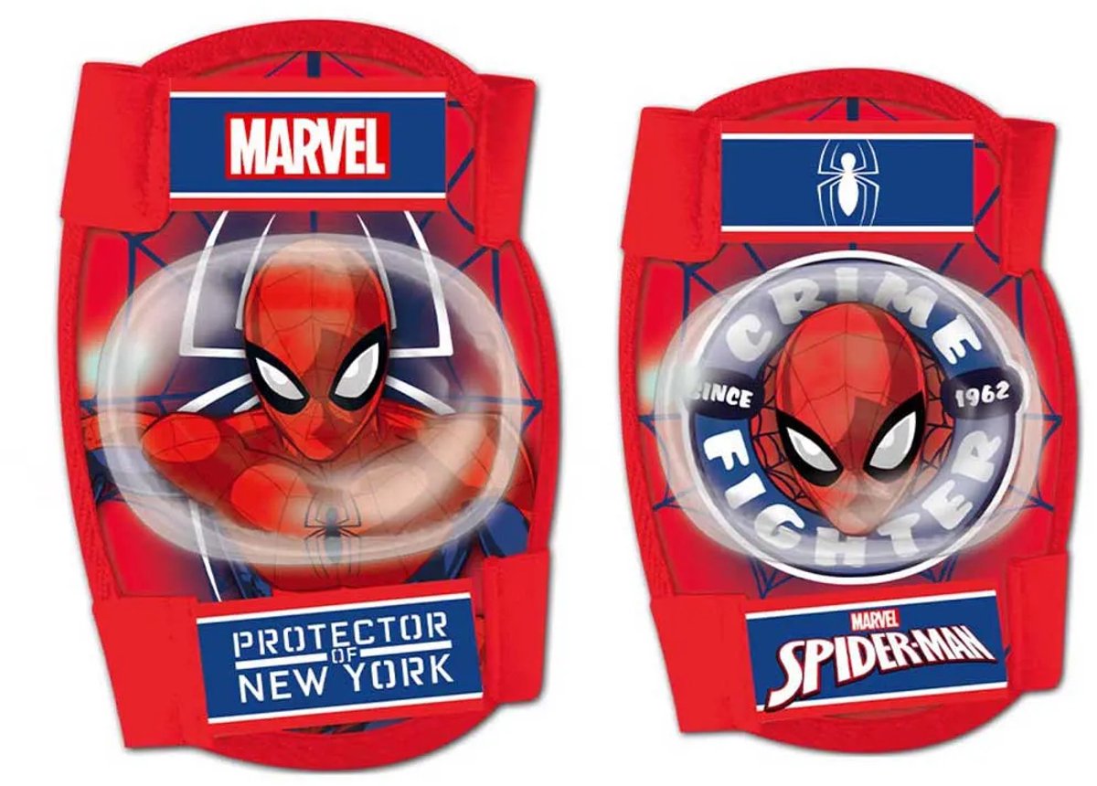Marvel spider-man beskyttelsessæt 4-delt junior rød størrelse s