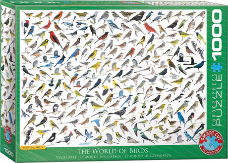 Eurographics - fuglenes verden - david sibley - 1000 brikker 68×48cm (b×h) - puslespil