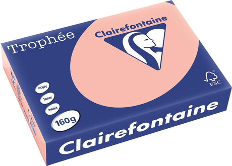 Clairefontaine - trophée a4 kopi print - fersken - 160g - 250 ark