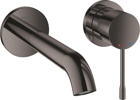 Grohe essence ny vægmonteret indbygget håndvaskhane - finishsæt - eksklusiv indbygningsdel - hård grafit (antracit) - 19408a01