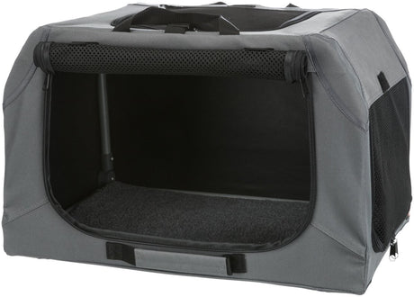 Trixie blød kennel easy travel kasse grå