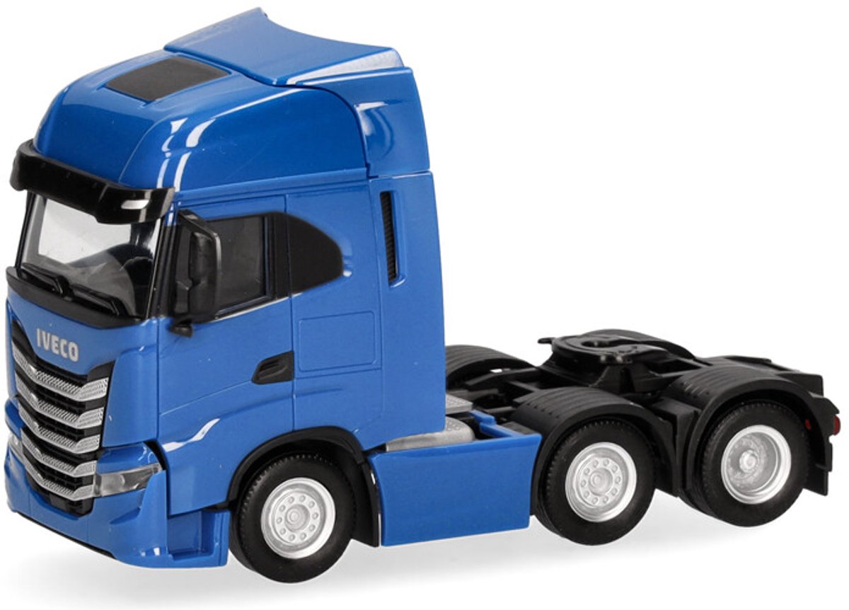 Herpa iveco s-way 6x2, blå