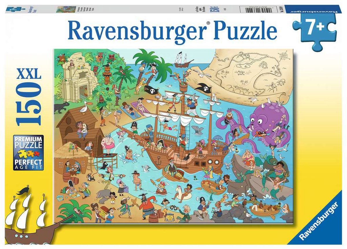 Ravensburger puslespil piratø - puslespil - 150 xl brikker