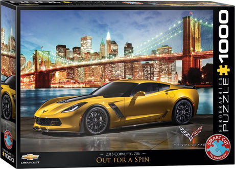 Eurographics - corvette z06 ude at snurre - 1000 brikker 68×48cm (b×h) - puslespil