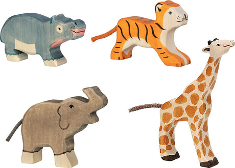 Holztiger jungle - startpakke - 4 stk - træ - 3 år