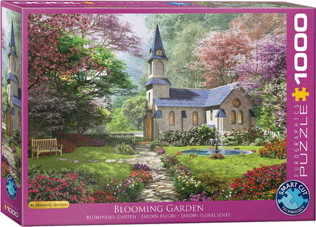 Eurographics - blomstrende have [blomstrende have] - dominic davison - 1000 brikker 68×48cm (b×h) - puslespil